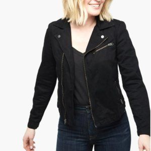 NWT Able Imelda Denim Moto Jacket - Small